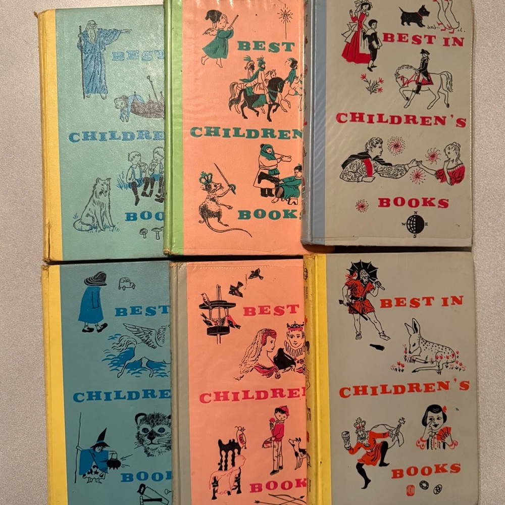 Vintage 1959 Hardcover Best in Children’s Books Bundle of 6